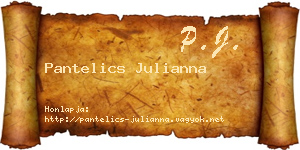 Pantelics Julianna névjegykártya